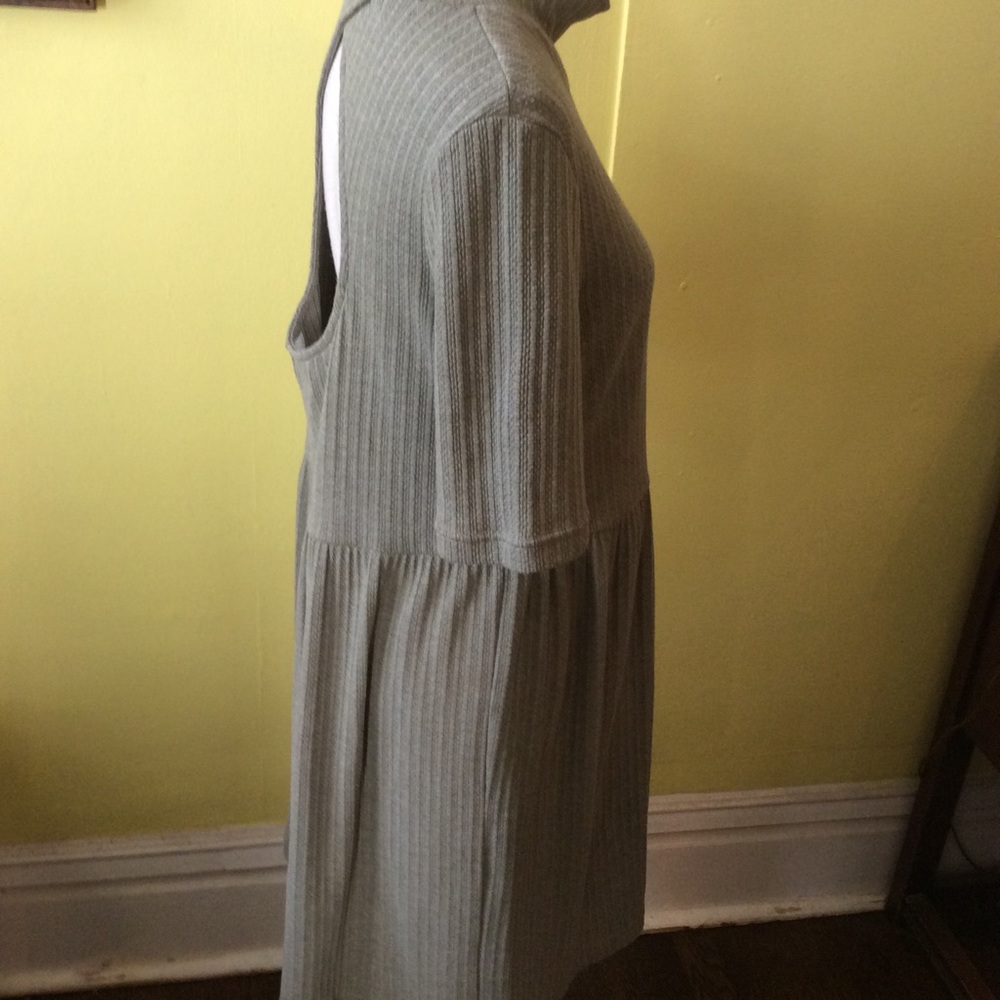 FP Beach Cute Sage Green Dress Open Back Size L - Picture 5 of 12